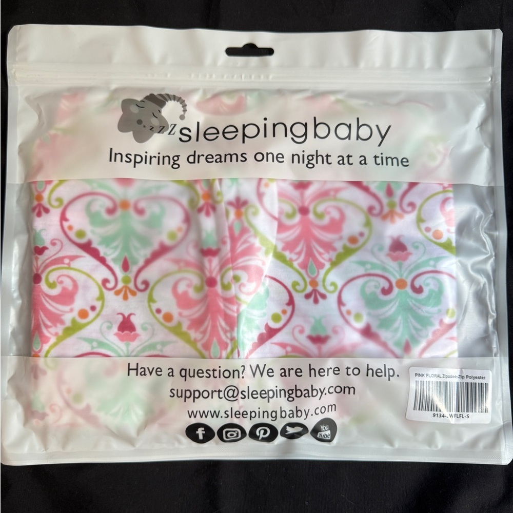Pink and Green Kids Zipadee Zip Sleep Sack